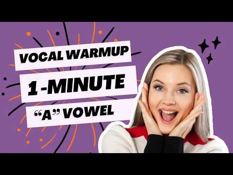 1-Minute Vocal Warm Up (AA Vowel) | Daily Warm Up for Singers