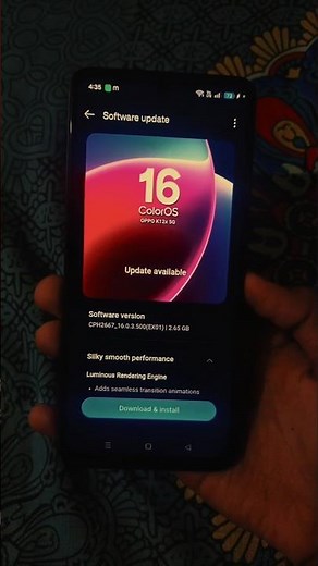 Oppo K12x 5G Coloros 16 Update 🔥😱
