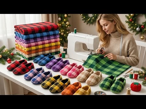 So Cozy! Easy DIY Slippers You’ll Love to Wear| No Pattern