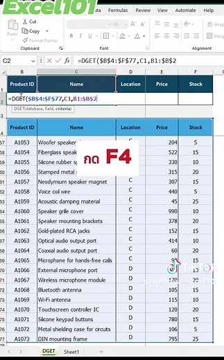 เทคนิคการเขียนสูตร Excel สำหรับมือใหม่