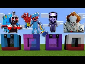 NEVER Make a Portal to THOMAS.EXE Huggy Wuggy AO ONI ROBLOX & Pennywise in Minecraft!