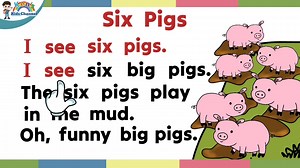 440K views · 2.8K reactions | Practice Reading CVC Story "Six Pigs" ...