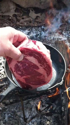 Start Sizziling Ribeye Steak for Lunch