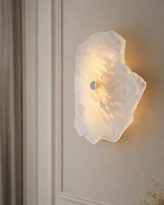 Applique murale LED sans fil | Applique murale moderne organique avec télécommande | « Dalle » - Etsy France