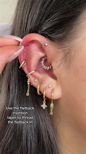 How to insert our Implantium flatbacks in 3 quick steps ✨💛 | flatback earrings
