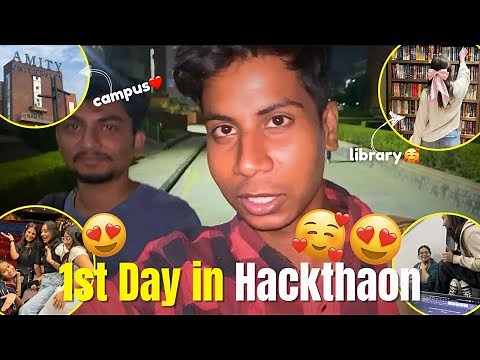Hackathon Day 1: Code Karte Karne Project Fasaad Ho Gya?! 😱 | Amity Vlog