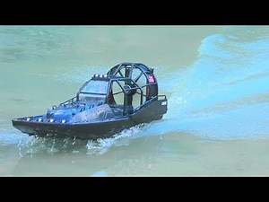 RC Speed Boat in Action # Cool Air Boat and fantastic Speed and Sound # RC live at the Silver Lake