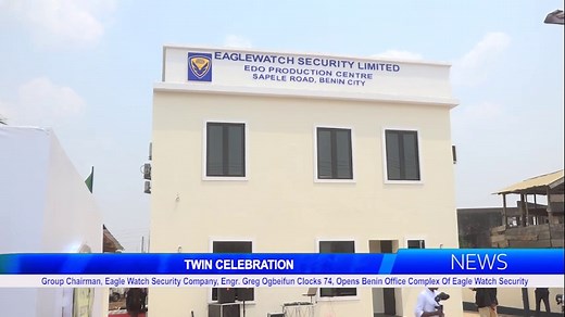 Group Chairman, Eagle Watch Security Company, Engr. Greg Ogbeifun Clocks 74, Opens Benin Office Complex Of Eagle Watch Security. In furtherance of its effort to provide security for lives and property across Nigeria, Eagle Watch Security Company has opened an office in Benin City within the premises of Edo Production Hub, located at Kilometre Eight, Sapele Road, Benin City. The security company, owned by a serial entrepreneur, Engineer Greg Ogbeifun, was inaugurated by the Deputy Governor of Edo