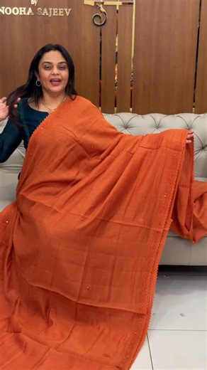 Iha designs | Wedding couture | Bridal studio on Instagram: "Mul chanderi sarees collections for booking visits https://ihadesigns.in/products/mul-chanderi-sarees-iha-30682"