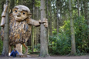 Six Towering Wooden Sculptures of 'Forgotten Giants' Hidden Around Copenhagen Waiting To Be Found
