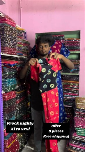 premium cotton frock model nighty/order to whatsapp 7358974887/premium cotton frock model nighty