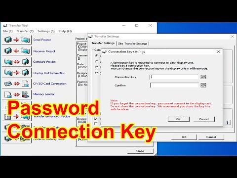 How to create password Connection Key on Pro-face HMI | Tạo password kết nối đến HMI.