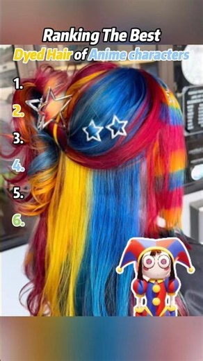 Ranking The Best Hair dyeing of anime characters🎗✨#transition #hair #youtube #shot