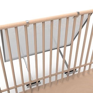 [Hot Item] Home Wall Adjustable Angle Aluminum Balcony Kits Solar Balcony Hook Mounting Bracket