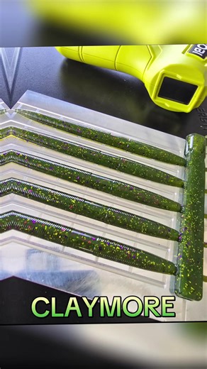 NEW COLOR RELEASE INTRODUCING CLAYMORE Watermelon with Purple and chartreuse flake #sapperbaits #SapperStick ##newcolorrelease #CLAYMORE #bassfishing