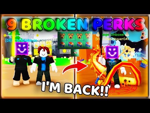 I'M BACK!! Starting Over With 9 BROKEN PERKS to go from Area 0 to 100 In HOURS! | Unboxing Simulator