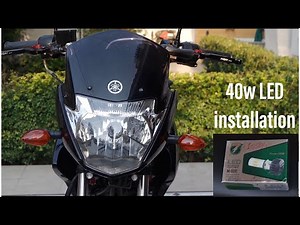 How to install LED headlight/ RGB light in bike | Yamaha Ybr 125