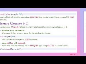 Understanding typedef in C: Does it affect memory allocation for arrays?
