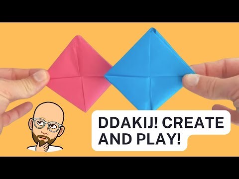 How to Make a Ddakji (Squid Game Paper Game) + How to Play!