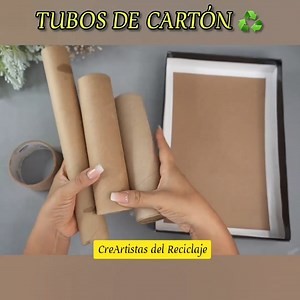 484K views · 10K reactions | Genial! Mira que hacer con TUBOS de Cartón! ♻️ #diyhomedecor #adornosparaelhogar #creartistasdelreciclaje #artesanato #diy #Cartón #rollosdepapel | CreArtistas del Reciclaje | Facebook