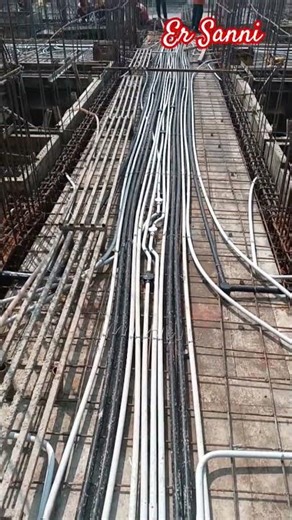 slab conduiting #construction #electricalwork