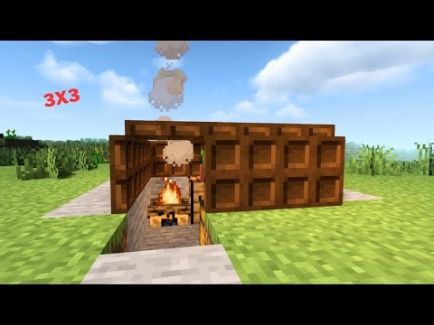 how to make the smallest house in minecraft