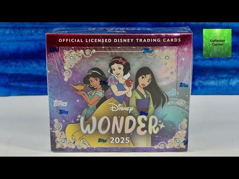 Disney Wonder 2025 Topps Trading Cards Booster Box Unboxing