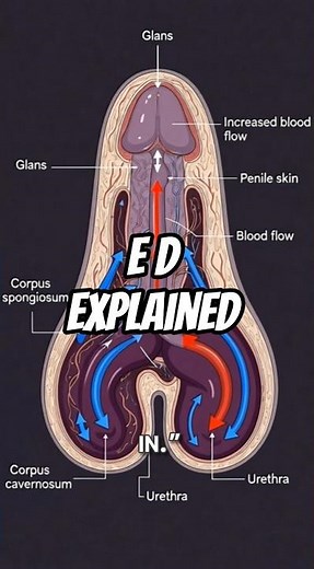 Erectile Dysfunction Explained Simply #ErectileDysfunction #MensHealth #HealthEducation