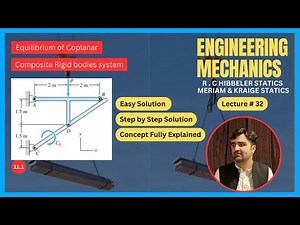 Solving Coplanar Rigid Body Systems with Internal Reactions | FBD Involving Internal Reactions Lec32
