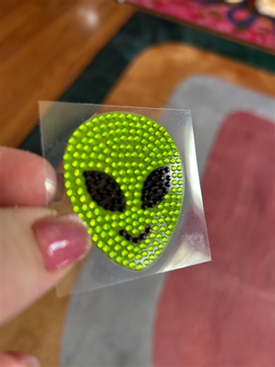 Alien UFO Sparkle Jewel Textured Rhinestone Gem Sticker - Etsy