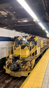 NYCT Locomotive Triple 8 Pulling Some Cargo | NYC Subway Life