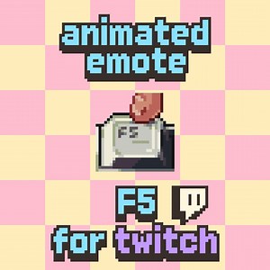 Animated Pixel F5 Emote | Funny Meme Emote | GIF for Twitch & Discord | Discord Sticker Youtube GIF Kick Emoji - Etsy
