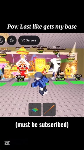 Last like gets my base #roblox #trending #giveaway #gaming #games #stealabrainrot