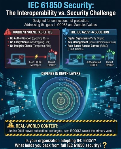 IEC 61850 Vulnerability: IEC 62351 Cryptographic Verification | Abdul Rahman Othman posted on the topic | LinkedIn