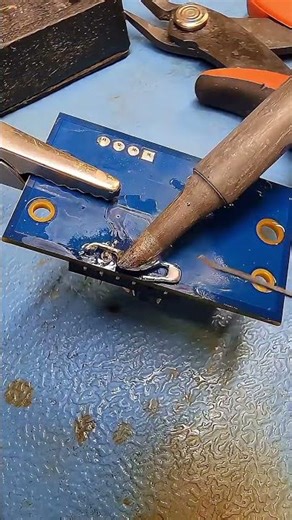 Solder On The Soldering Iron Tip Then Get It Under The USB Port#SolderingIron