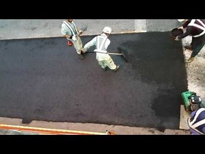 県道40号舗装工事 施工ジョイント起点側