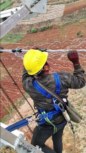Why High-Voltage Linemen Are Basically Superheroes? #shorts #line