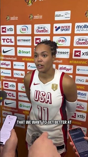 🗣️ Napheesa Collier interview after USA Quarterfinal win vs Hungary | World Cup WNBA basketball NBA