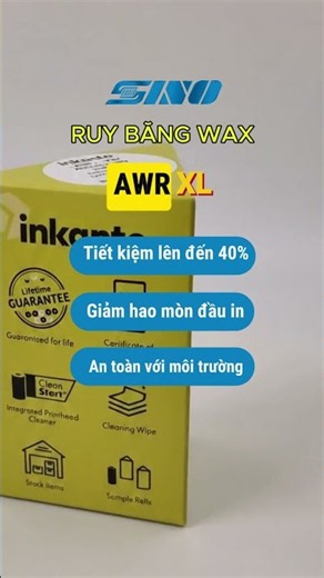 Ruy băng Wax AWR-XL (ARMOR-IIMAK) – Giải pháp in tem nhãn mã vạch cho doanh nghiệp