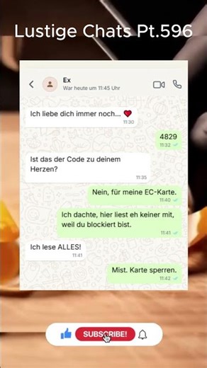 PIN Code Chats 596 #comedy #youtube #meme #fyp #funny #lustig #witzig #humor #ytshorts
