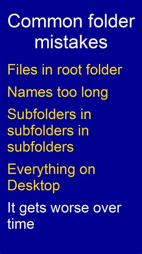 Your folders messy? 😅 Rules for clean, logical structure, short names, master folders, no nesting.