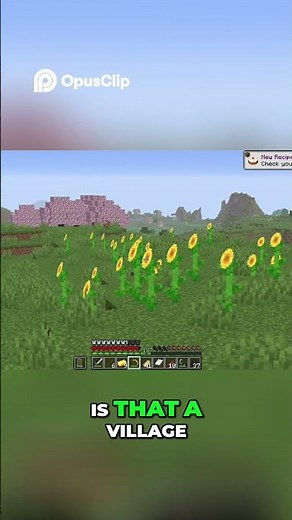 Epic Minecraft Render Distance UP! 32 Chunks EXPLORE! #shorts