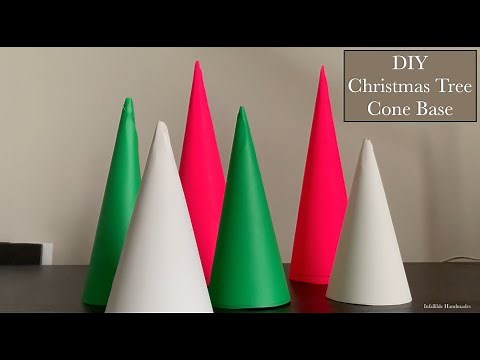 Paper Cone | DIY Christmas Tree Cone Base | DIY Christmas Tree | How To Make Cone | Christmas Decor