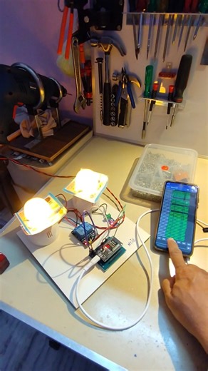 BT home automation with Power consumption monitoring #esp32project