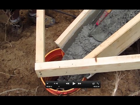 DIY Shed AsktheBuilder Pier Concrete Chute in Action