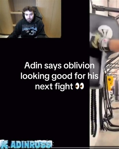 Adin says oblivion looks good as he prepares for his next boxing fight 🔥👀 #adinross #oblivionclips #oblivion #boxing #brandriskboxing @oblivion
