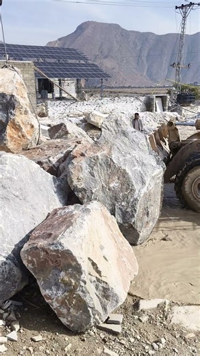 Insane Loader Work in Marble Factory | Moving Massive Marble Stone #marblefactory #ytshorts