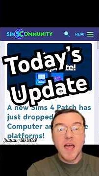 What’s included in today’s Sims 4 update? #TheSims #TheSims4 #Sims4 #SimsNews #Sims4News