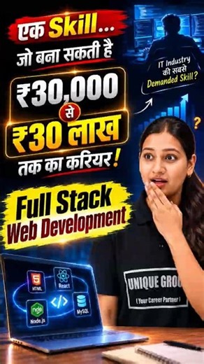 1 Skill Se ₹30,000 Se ₹30 Lakh Tak! 💰 | Full Stack Web Development Roadmap 2026 🔥