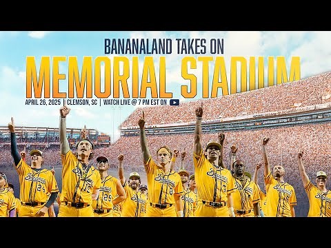 Biggest Banana Ball Game of All Time at Clemson University - Savannah Bananas vs Party Animals